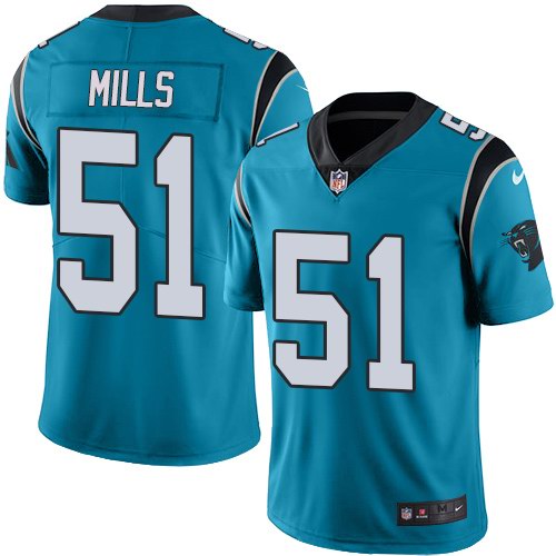 Nike Men & Women & Youth Panthers 51 Sam Mills Blue NFL Vapor Untouchable Limited Jersey,We sell and wholesale Nike Men & Women & Youth Panthers 51 Sam Mills Blue NFL Vapor Untouchable Limited Jersey on line form chian!